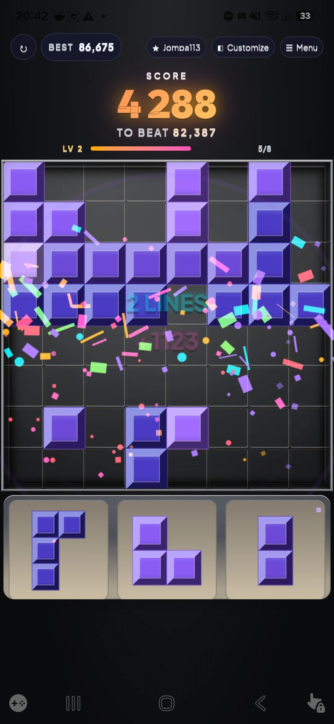 Rogue Blocks: Roguelike Puzzle screenshot